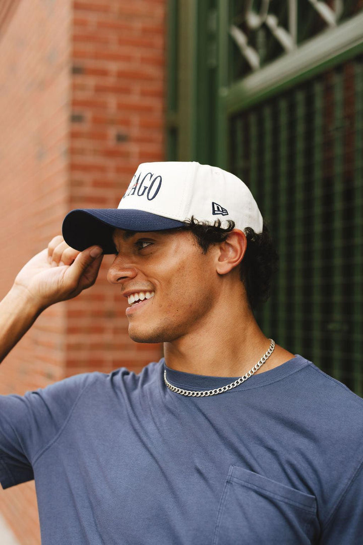 Chicago Cubs X Alice & Wonder Chicago Forever Two Tone Puff Cap Caps Alice & Wonder