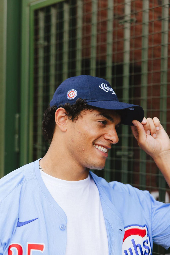 Chicago Cubs X Alice & Wonder Vintage Logo Dad Cap Caps Alice & Wonder