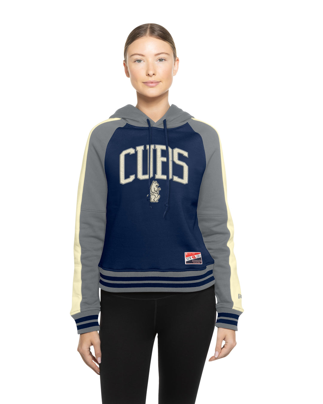 Chicago Cubs 1914 Throwback Women's Pullover Hoodie Navy by New Era Sweatshirts & Hoodies Ivy Shop