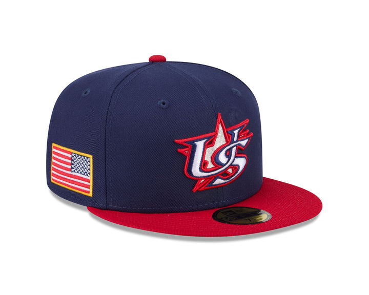 USA Baseball World Baseball Classic 5950 Low Profile Fitted Cap by New Era