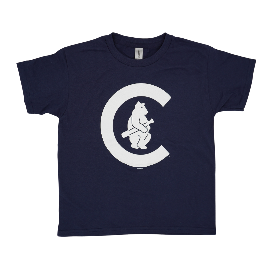 CHICAGO CUBS BIMM RIDDER YOUTH 1914 NAVY TEE Short Sleeve Tees Ivy Shop