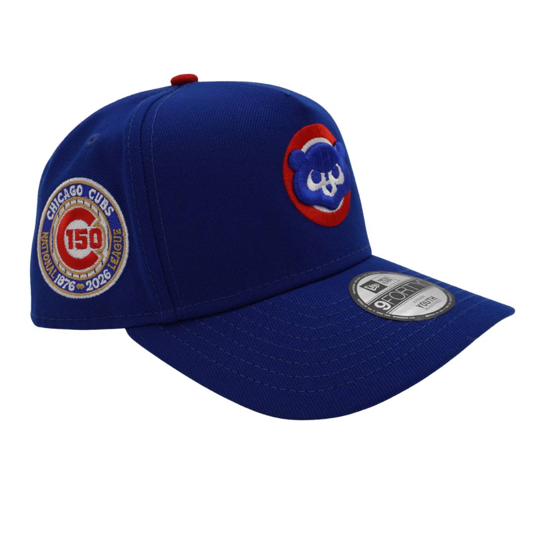 Chicago Cubs 150th Anniversary Royal Red 940 Snapback Youth Cap by New Era Caps NEW ERA CAP COMPANY