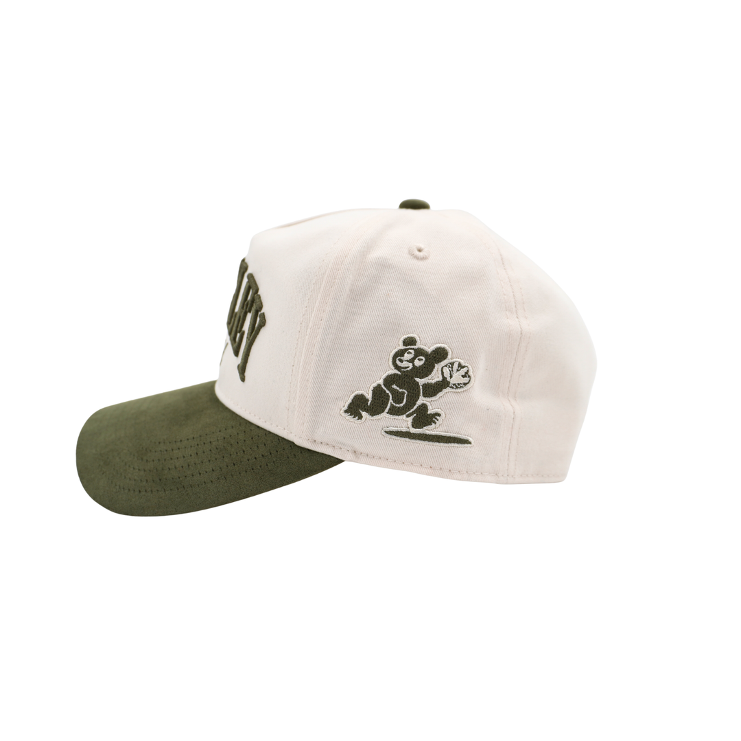 Chicago Cubs Wrigley Field Foul Ball Bear Cap in Cream by Sportiqe SPORTIQE APPAREL CO