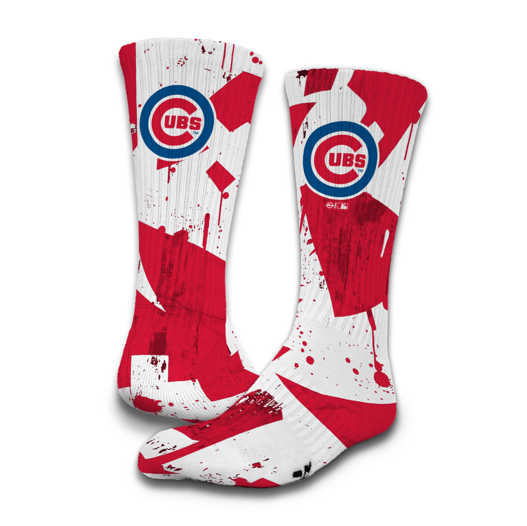 Chicago Cubs Primary 3 Pack Lifestyle Sock by ISlide Socks UNASSIGNED