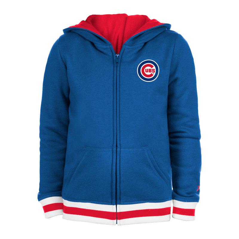 CHICAGO CUBS NEW ERA YOUTH C LOGO BLUE ZIP HOODIE Sweatshirts & Hoodies NEW ERA CAP COMPANY INC