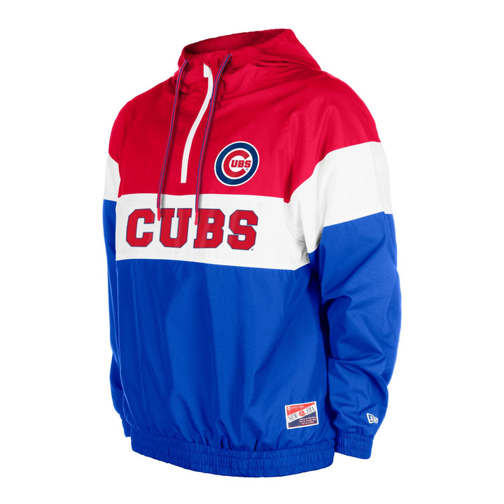 CHICAGO CUBS NEW ERA MEN'S THROWBACK WINDBREAKER Jackets & Outerwear NEW ERA CAP COMPANY INC