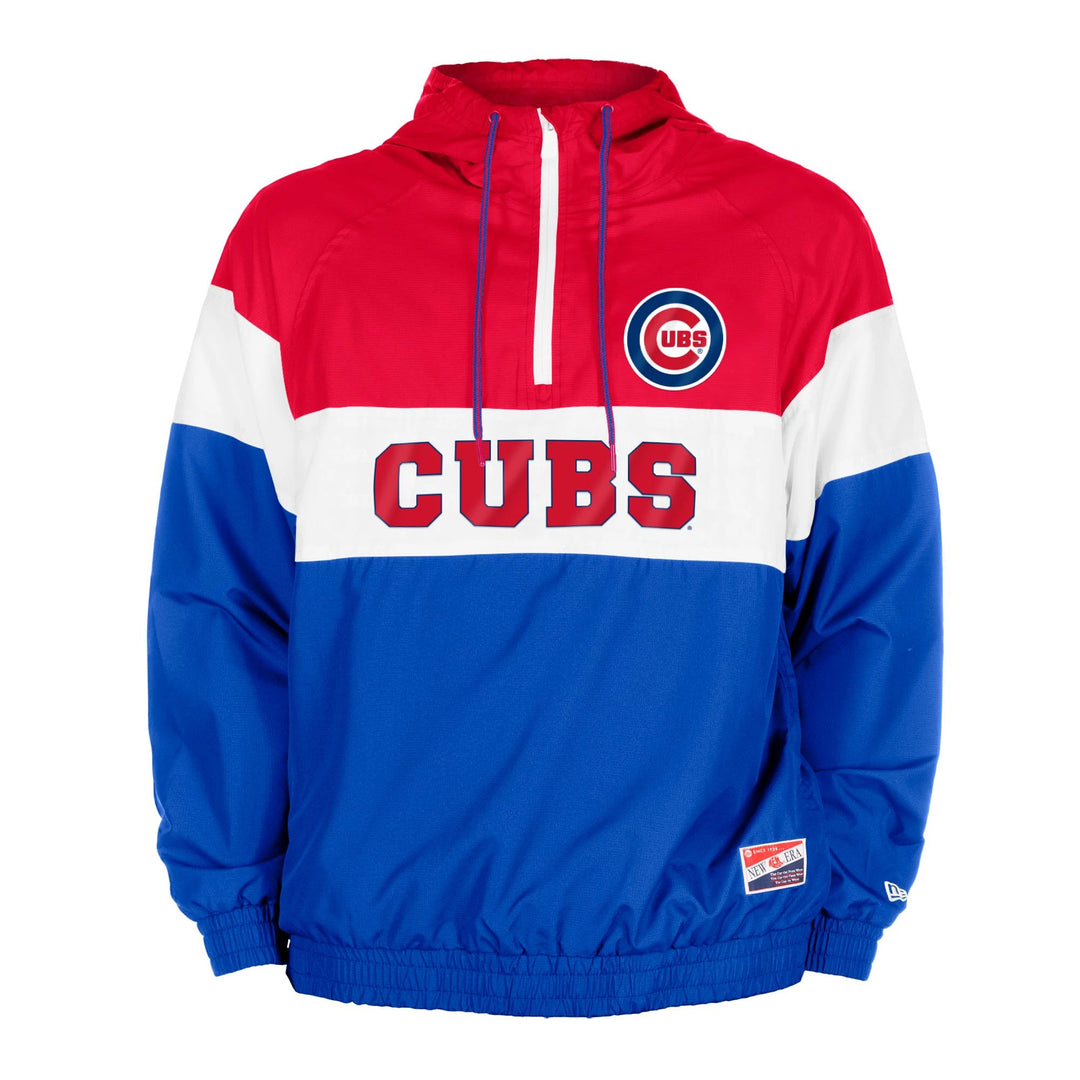 CHICAGO CUBS NEW ERA MEN'S THROWBACK WINDBREAKER Jackets & Outerwear NEW ERA CAP COMPANY INC