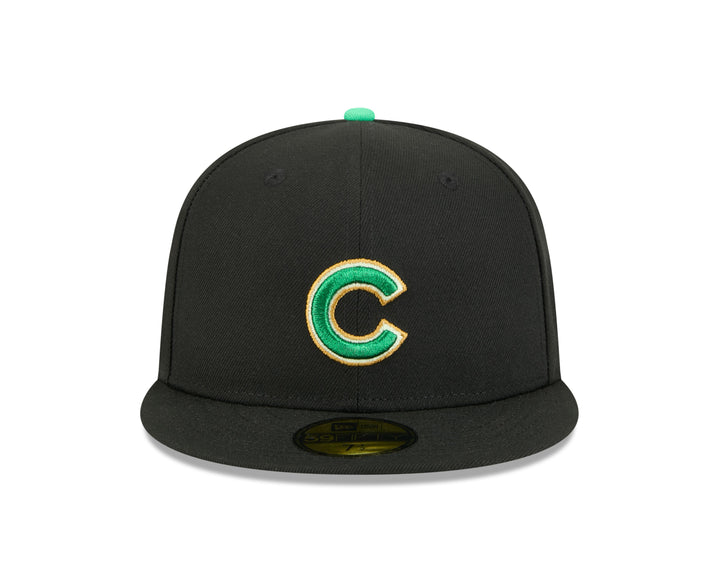Chicago Cubs 2026 St. Patrick's Day Black 59FIFTY Fitted Cap by New Era