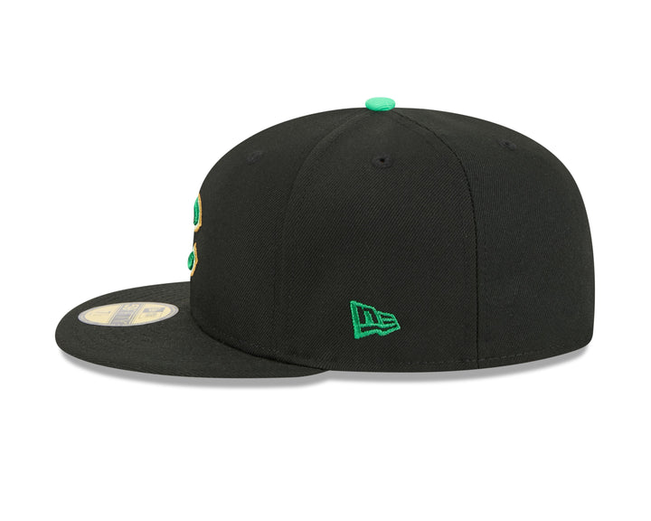 Chicago Cubs 2026 St. Patrick's Day Black 59FIFTY Fitted Cap by New Era
