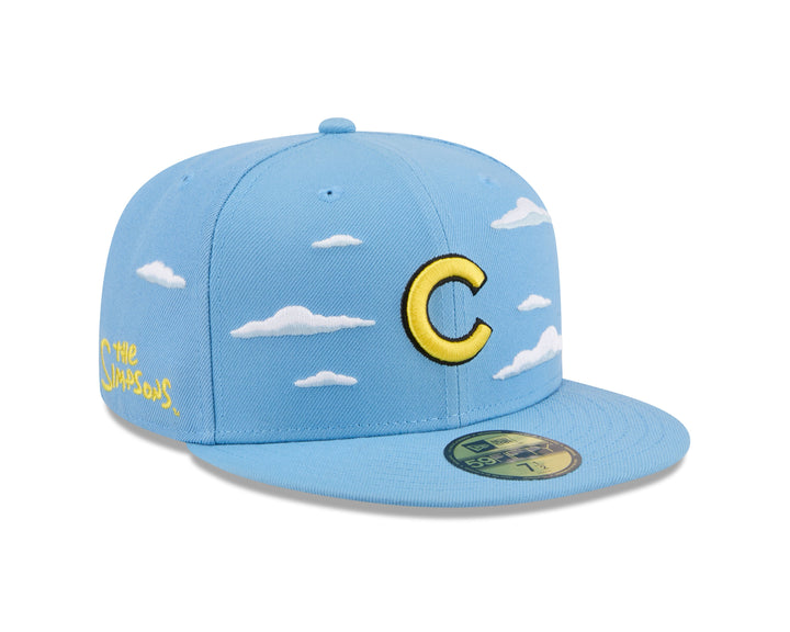 Chicago Cubs x The Simpsons Clouds Light Blue 59FIFTY Fitted Cap by New Era