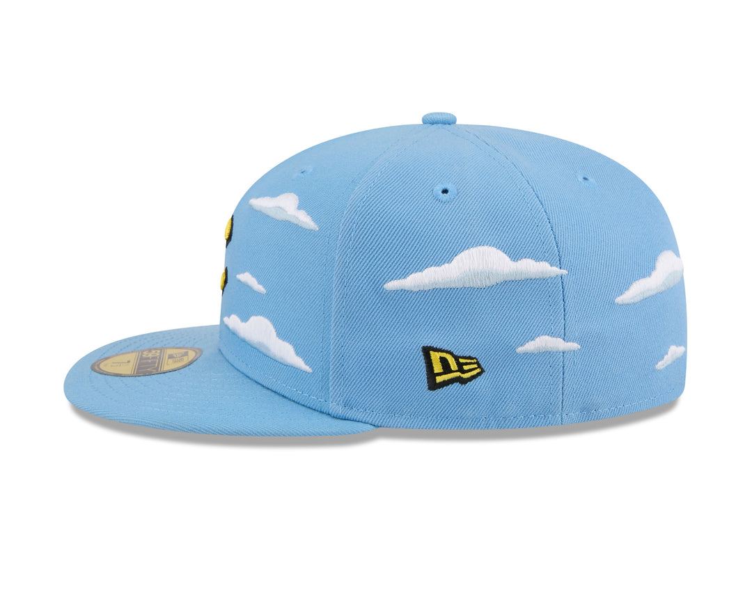 Chicago Cubs x The Simpsons Clouds Light Blue 59FIFTY Fitted Cap by New Era