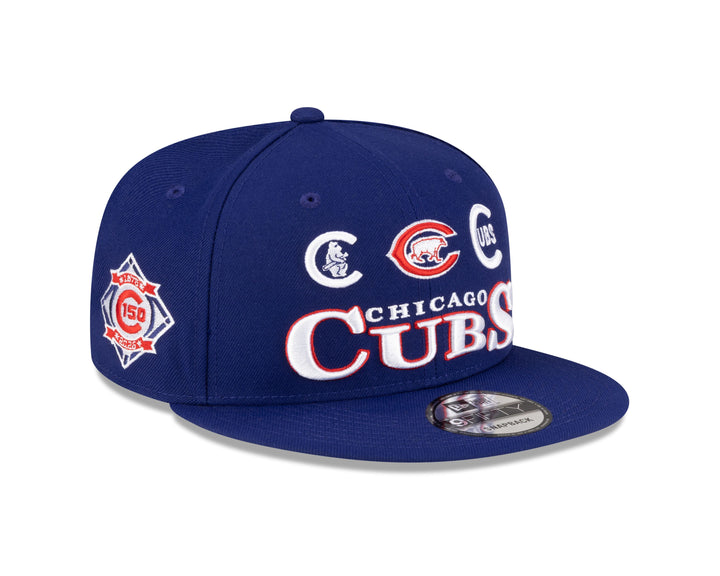 Chicago Cubs 150th Anniversary Logo Era 1 9FIFTY Snapback Cap in Navy by New Era Caps NEW ERA CAP COMPANY