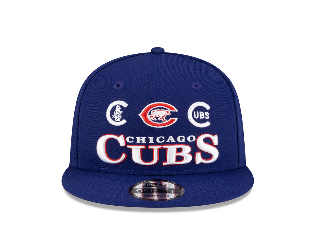 Chicago Cubs 150th Anniversary Logo Era 1 9FIFTY Snapback Cap in Navy by New Era Caps NEW ERA CAP COMPANY