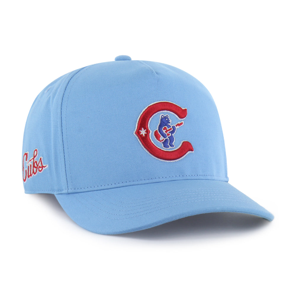 Chicago Cubs Blues Bear Script Hitch Cap by '47 Brand Caps TWINS ENTERPRISE INC