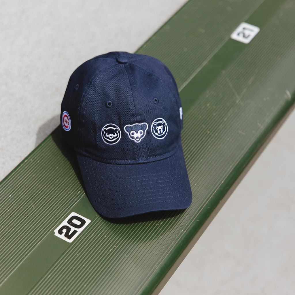Chicago Cubs X Alice & Wonder Triple Bears Dad Cap Navy Caps Alice & Wonder