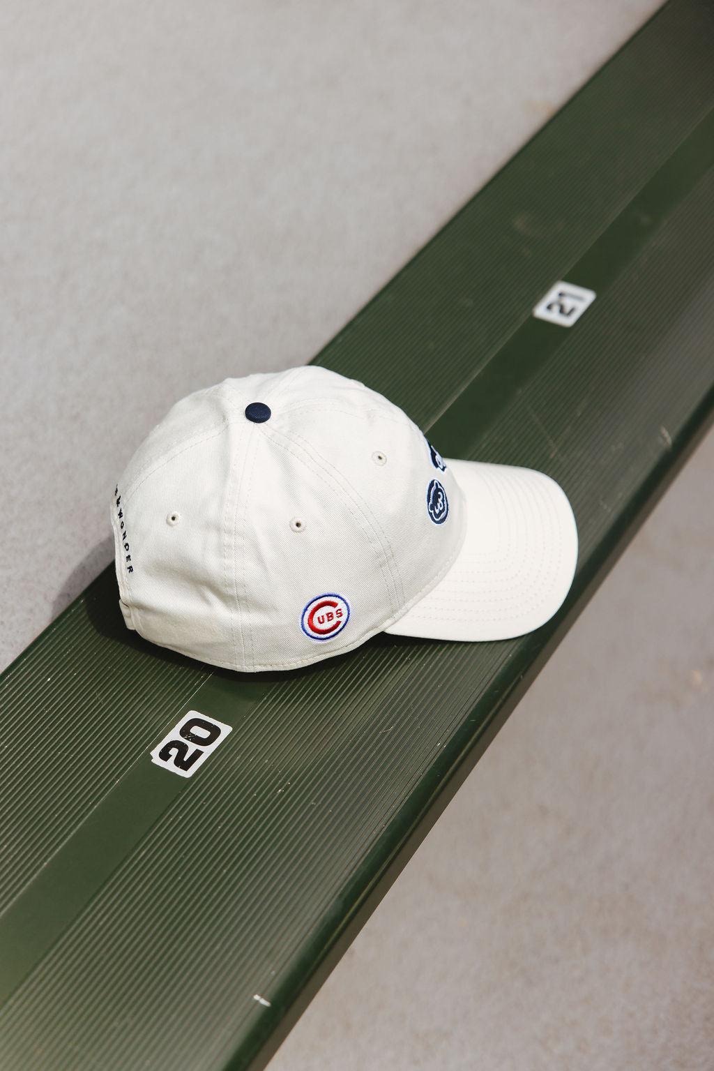 Chicago Cubs X Alice & Wonder Triple Bears Dad Cap White Caps Alice & Wonder