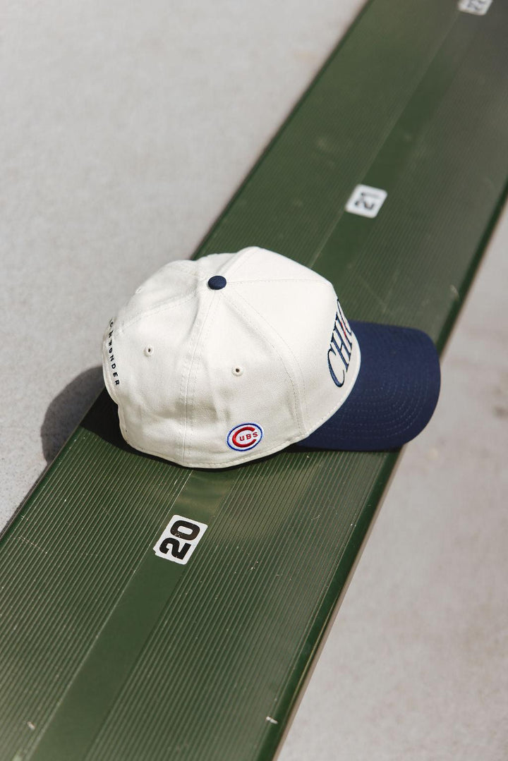 Chicago Cubs X Alice & Wonder Chicago Forever Two Tone Puff Cap Caps Alice & Wonder