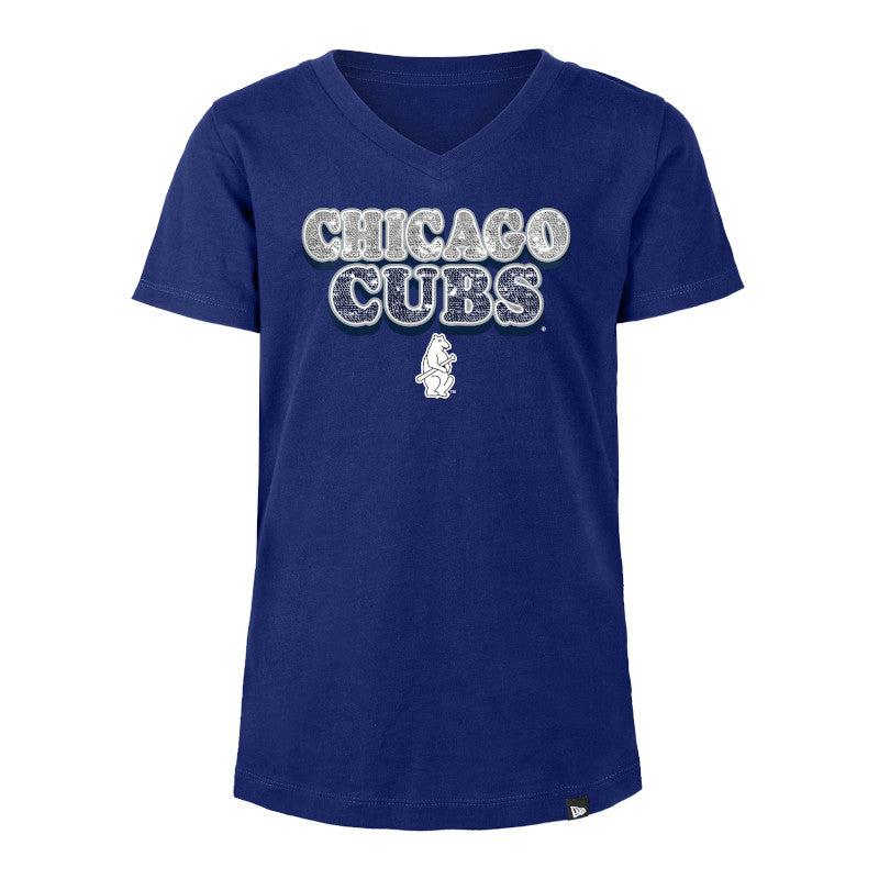 CHICAGO CUBS NEW ERA YOUTH 1914 NAVY TEE Short Sleeve Tees NEW ERA CAP COMPANY INC