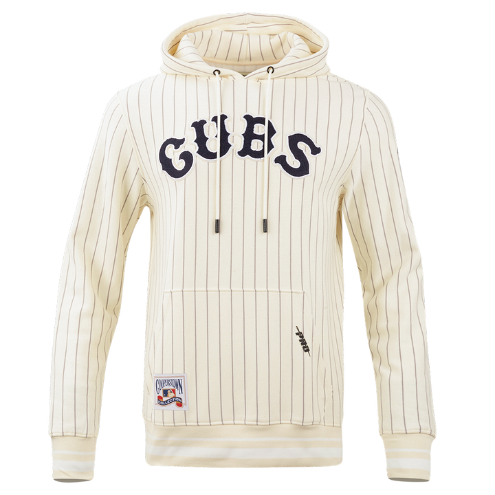 CHICAGO CUBS PRO STANDARD MEN'S RETRO PINSTRIPE HOODIE Sweatshirts & Hoodies PRO STANDARD