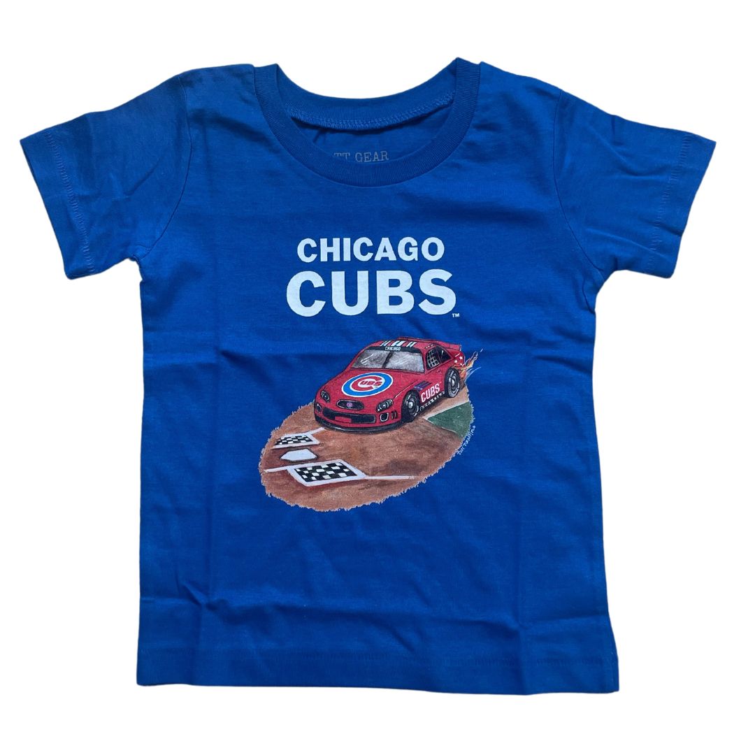 CHICAGO CUBS TINY TURNIP TODDLER RACE ROYAL BLUE TEE Toddler TINY TURNIP