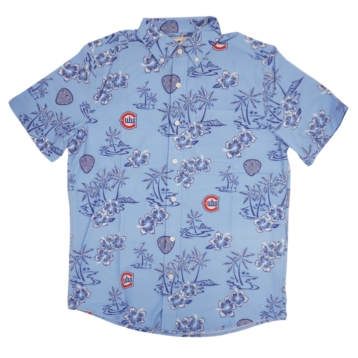 Chicago Cubs Blues Alternate Performance Hawaiian Shirt by Reyn Spooner Shirts REYN SPOONER