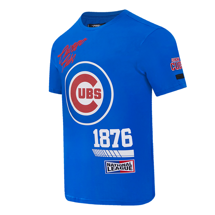 CHICAGO CUBS PRO STANDARD MEN'S FAST LANE BULLSEYE ROYAL TEE Short Sleeve Tees PRO STANDARD