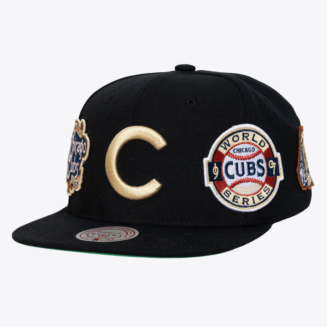 CAA CUB ALL OVER SNAP BLACK MITCHELL n NESS
