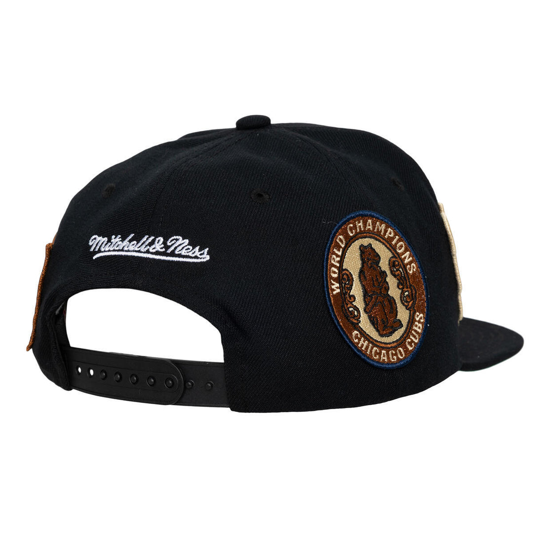 CAA CUB ALL OVER SNAP BLACK MITCHELL n NESS