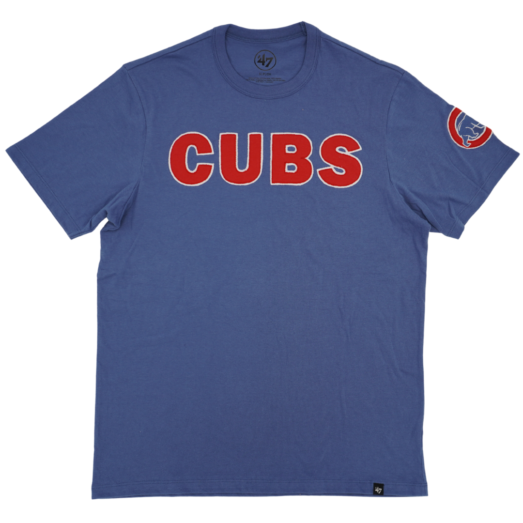 CHICAGO CUBS '47 CUBS WALKING BEAR CADET BLUE TEE Short Sleeve Tees '47 BRAND