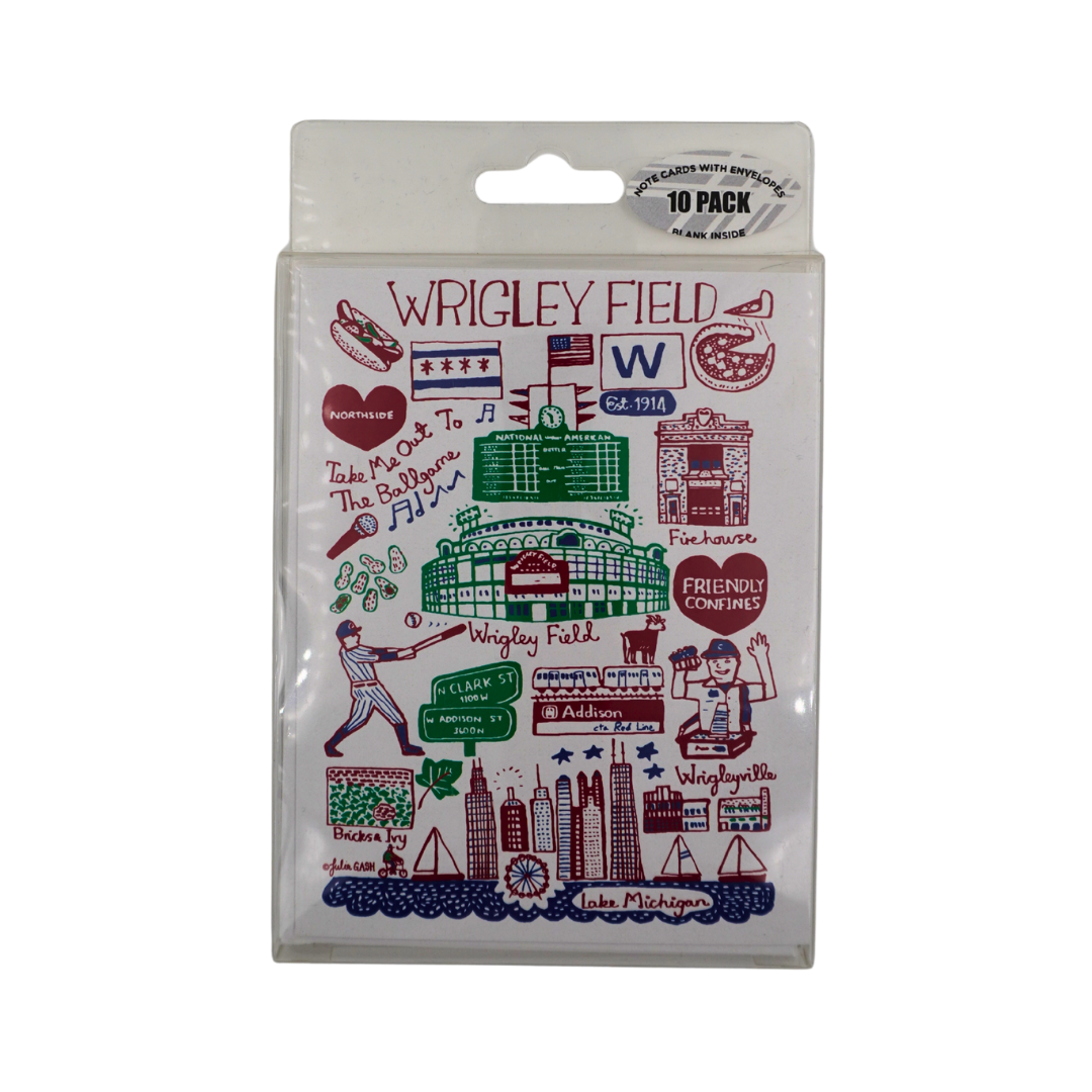 Cubs Wrigley Field X Julia Gash Notecards - 10 Pack Home & Office Ivy Shop