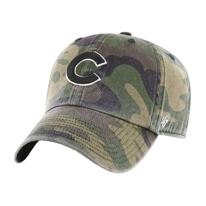 Chicago Cubs Camo Cleanup Adjustable Cap by '47 Brand Caps TWINS ENTERPRISE INC