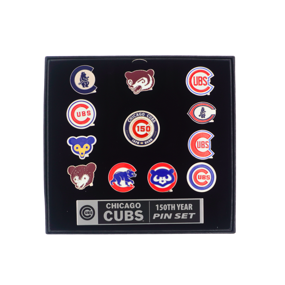 Chicago Cubs 150th Anniversary 12-Pin Set Pins AMINCO