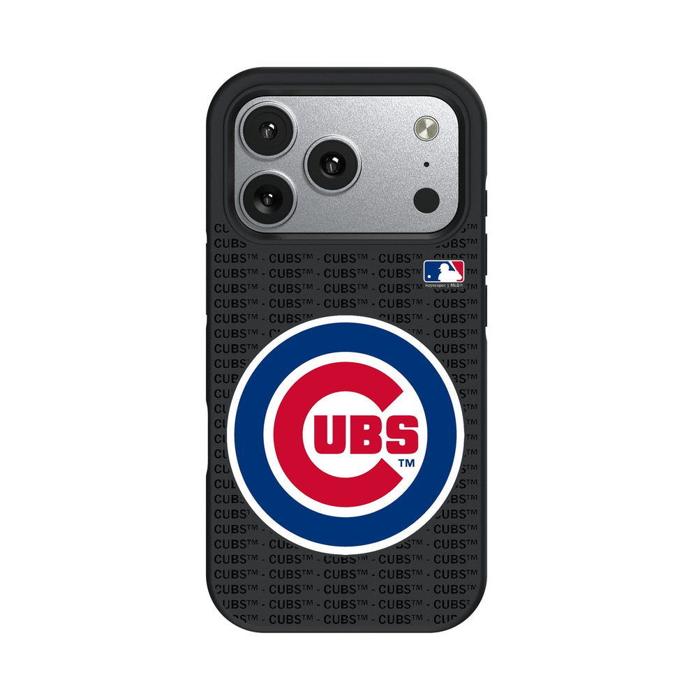 Chicago Cubs Text Backdrop Bump Phone Case for Apple iPhone 17 Series Phone Cases Keyscaper