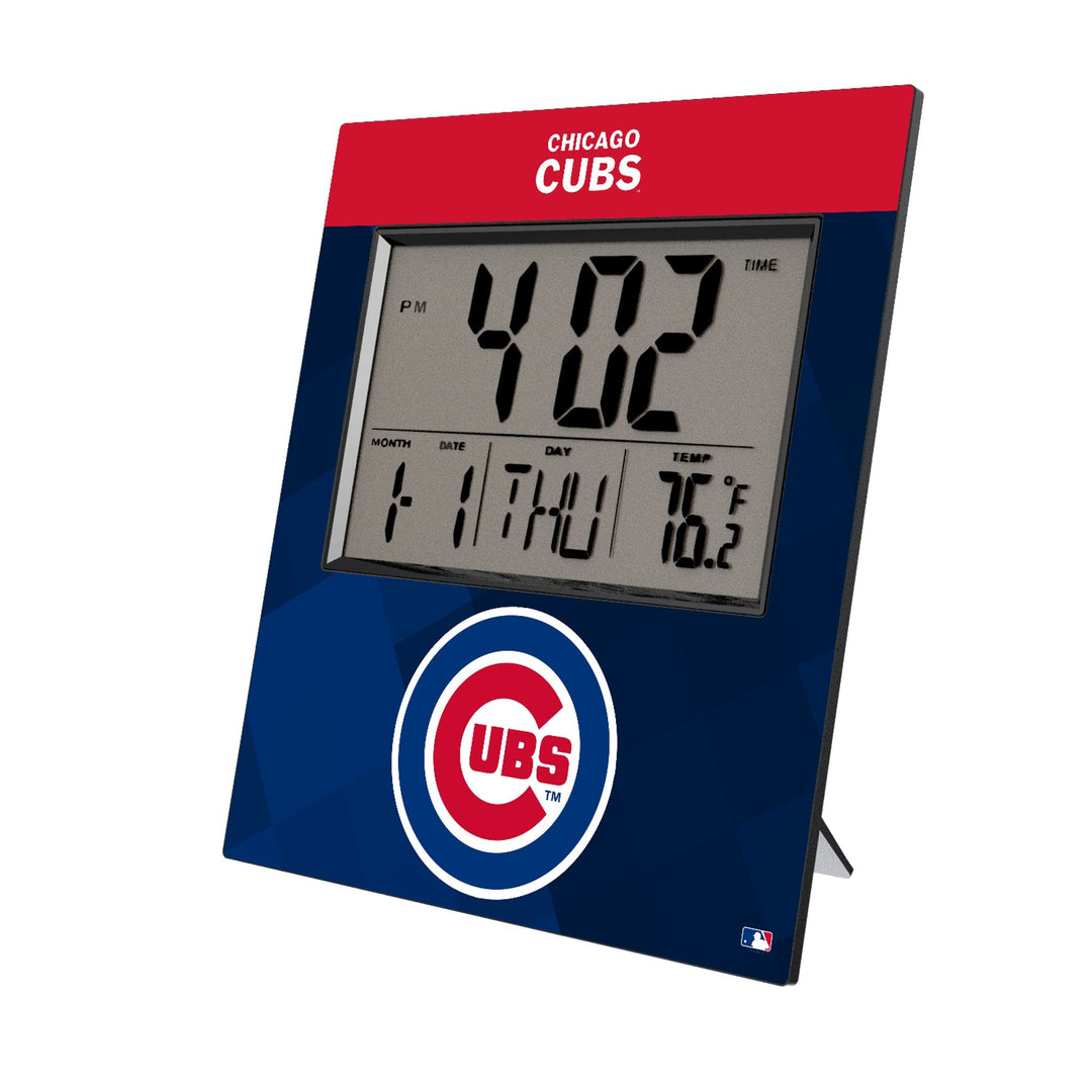 Chicago Cubs Color Block Wall Clock Home Products Keyscaper