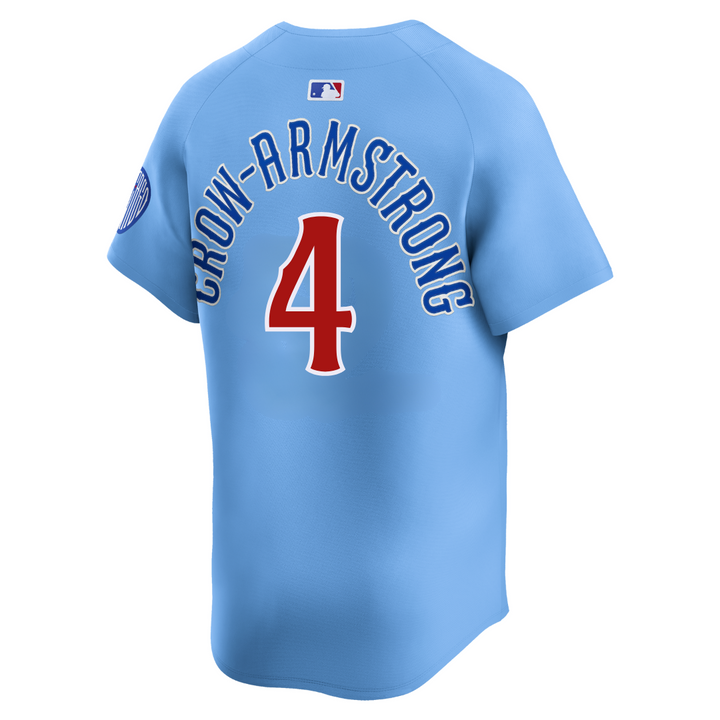 Chicago Cubs Pete Crow-Armstrong Blues Alternate Limited Baby Blue Jersey by Nike Jerseys Ivy Shop