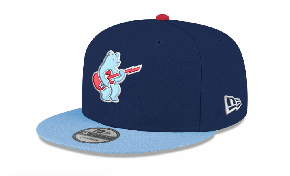 Chicago Cubs Alt Blues Rock Bear Navy Sky 9Fifty Cap by New Era Caps NEW ERA CAP COMPANY