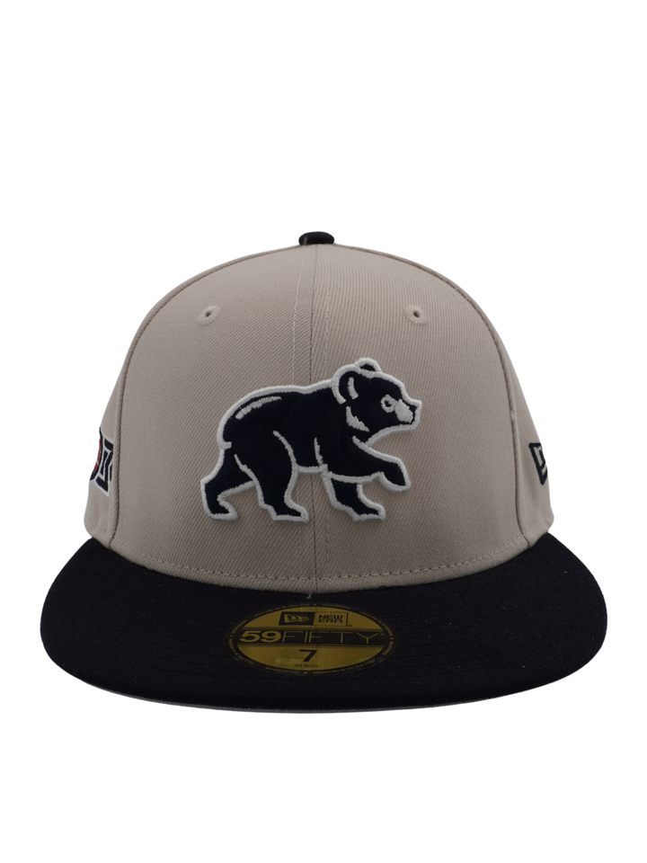 Chicago Cubs Spring Training Bear Stone/Navy 59FIFTY Fitted Cap by New Era
