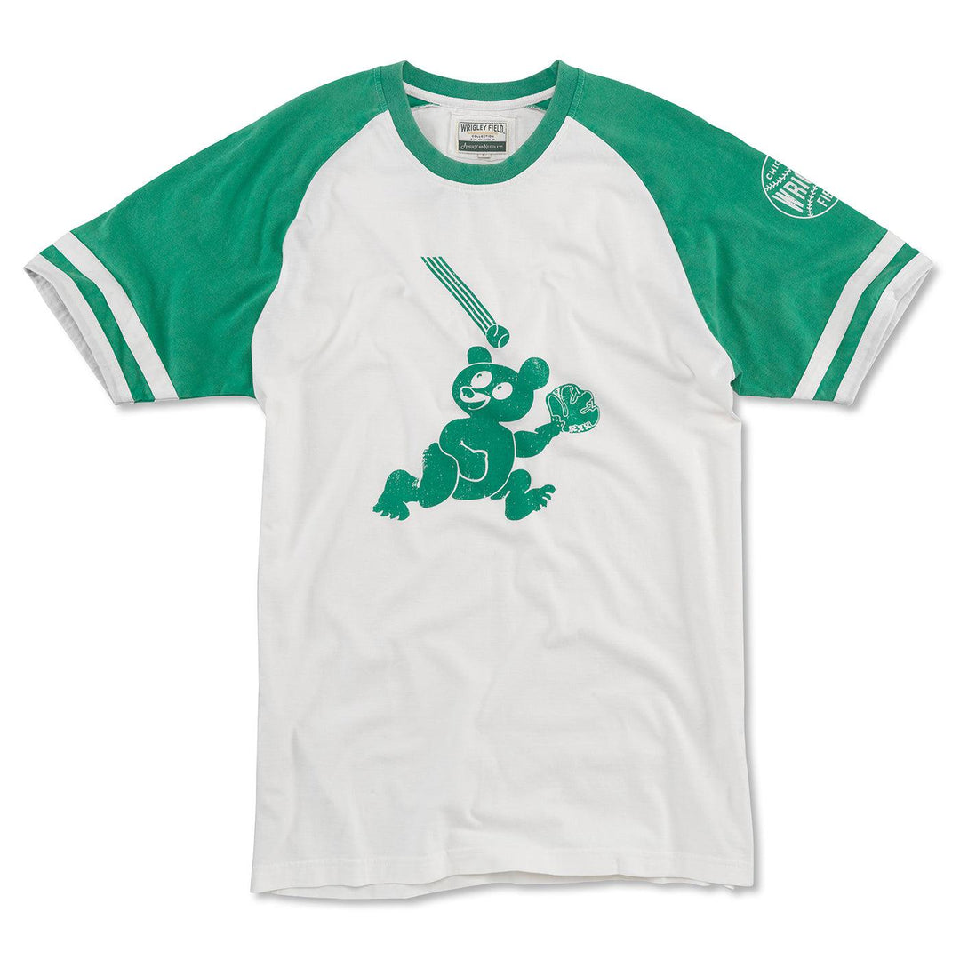 WRIGLEY FIELD AMERICAN NEEDLE FOUL BALL GREEN JERSEY TEE Short Sleeve Tees AMERICAN NEEDLE