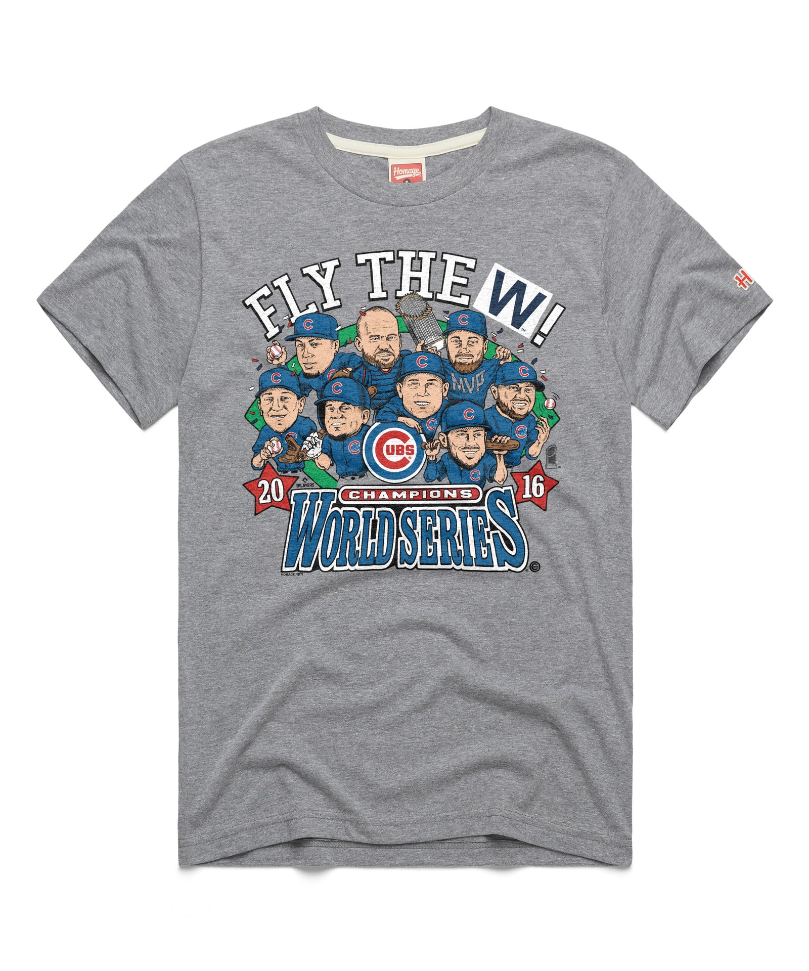 Chicago Cubs 2016 World Series Caricature Tee by Homage