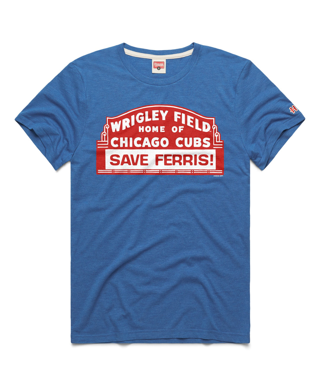 Chicago Cubs Save Ferris Marquee Tee by Homage Shirts HOMAGE