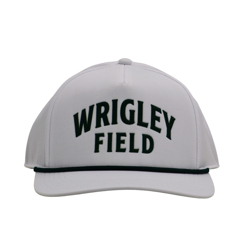 Wrigley Field Snapback Cap in White and Green by American Needle Caps AMERICAN NEEDLE