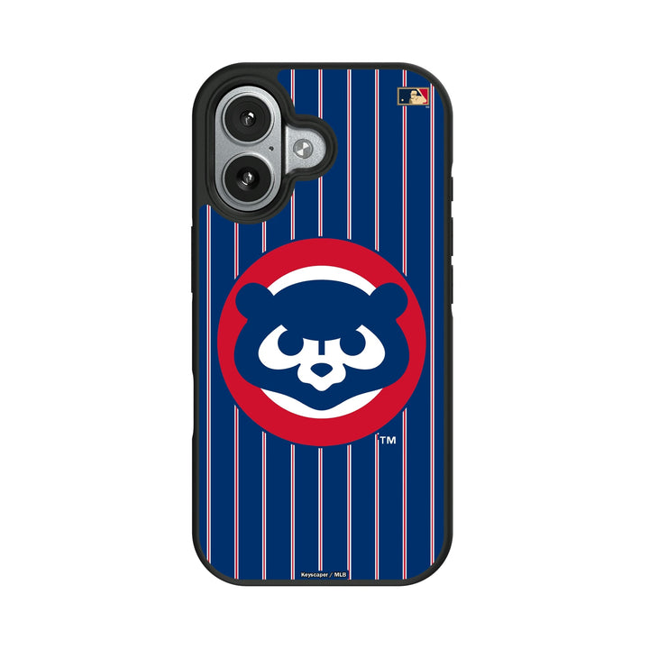 Chicago Cubs Home 1979-1993 - Cooperstown Collection Pinstripe Bump Phone Case Phone Cases Keyscaper