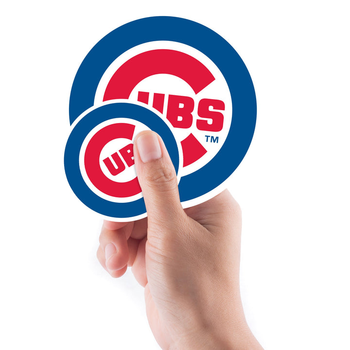 Chicago Cubs - 5 Logo Minis (Mixed Sizes) - Official MLB - Reusable Vinyl Decals Minis UNASSIGNED