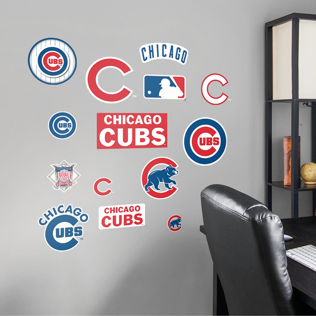 Chicago Cubs - RealBig Logo Assortment Collection - Official MLB - Reusable Vinyl Wall Decals Collection UNASSIGNED