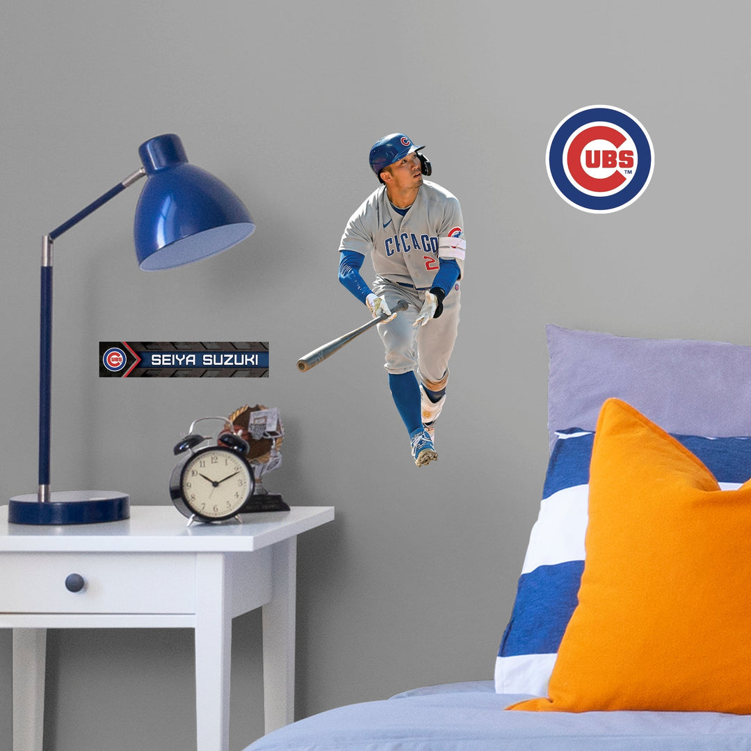 Seiya Suzuki - RealBig Collection - Official MLB - Chicago Cubs - Reusable Vinyl Wall Decals Vinyl Die-Cut Character UNASSIGNED