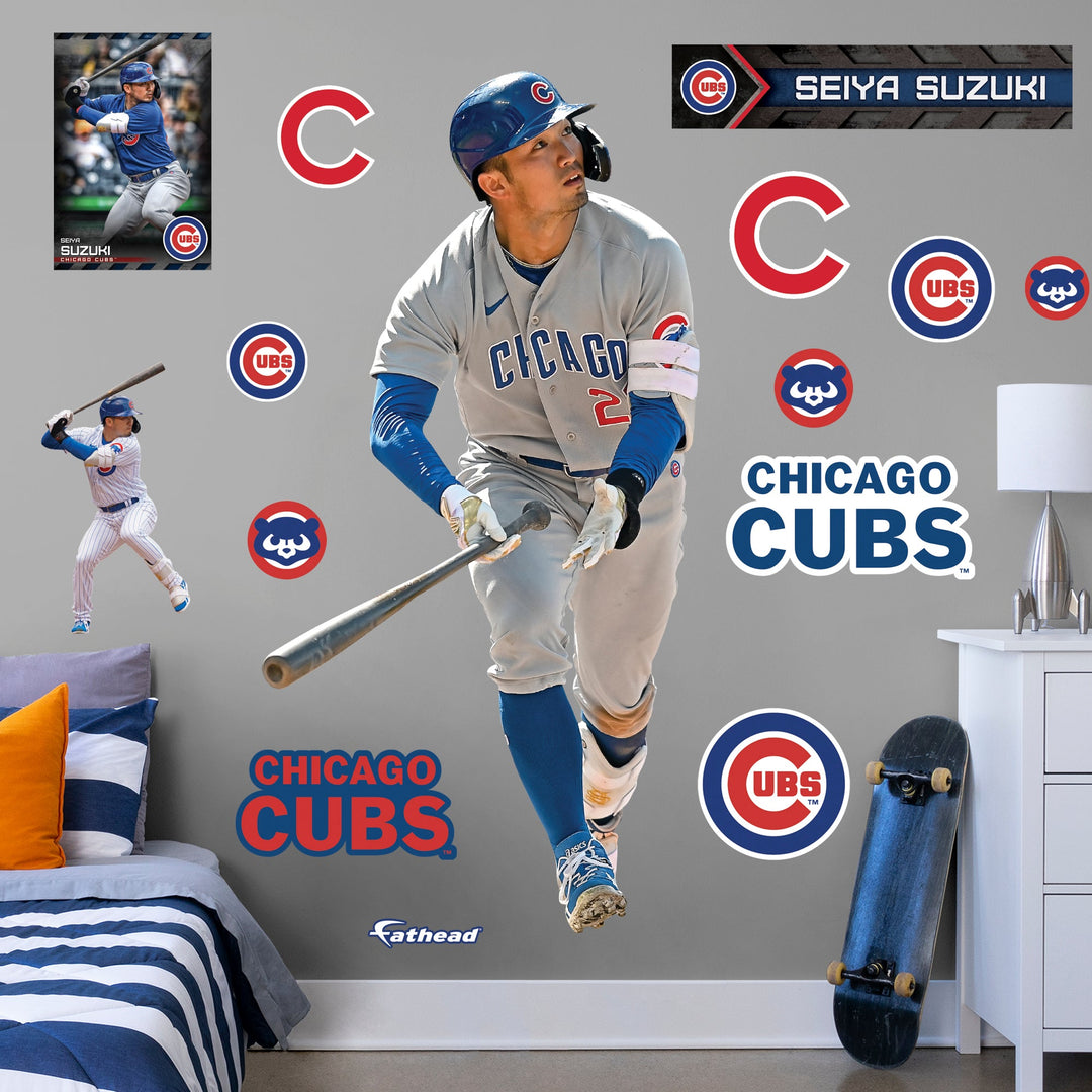 Seiya Suzuki - RealBig Collection - Official MLB - Chicago Cubs - Reusable Vinyl Wall Decals Vinyl Die-Cut Character UNASSIGNED