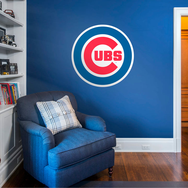 Chicago Cubs - RealBig Logo Collection - Official MLB - Reusable Vinyl Wall Decals Vinyl Die-Cut Logo UNASSIGNED