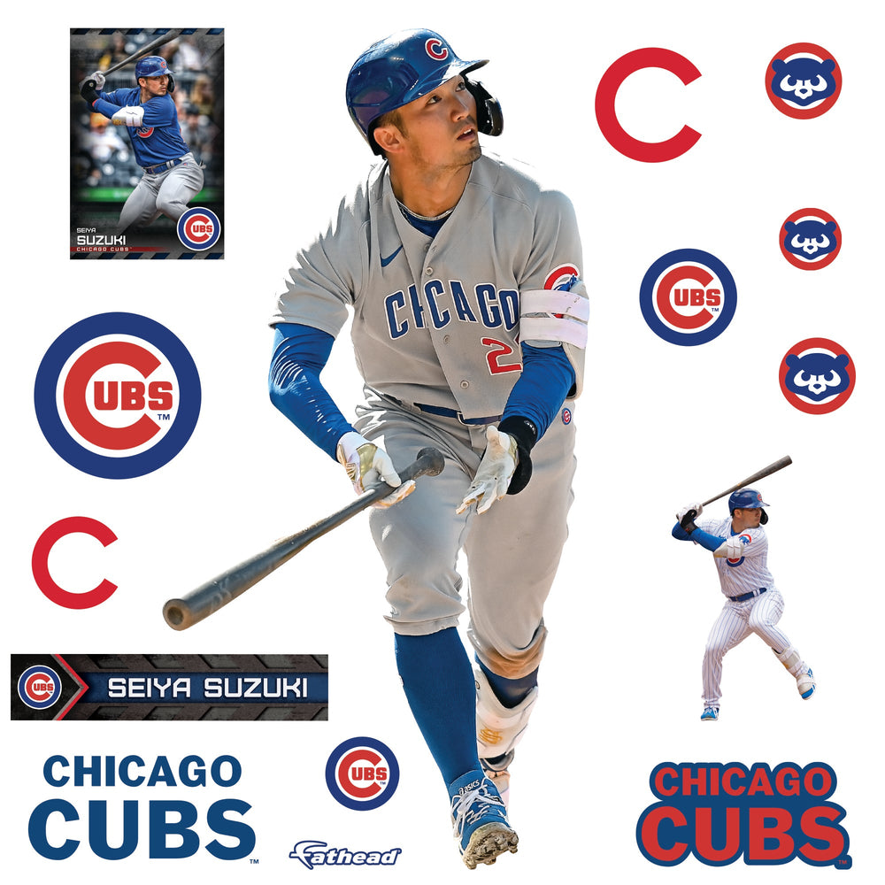 Seiya Suzuki - RealBig Collection - Official MLB - Chicago Cubs - Reusable Vinyl Wall Decals Vinyl Die-Cut Character UNASSIGNED