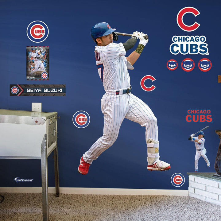 Seiya Suzuki - RealBig Home Collection - Official MLB - Chicago Cubs - Reusable Vinyl Wall Decals Vinyl Die-Cut Character UNASSIGNED